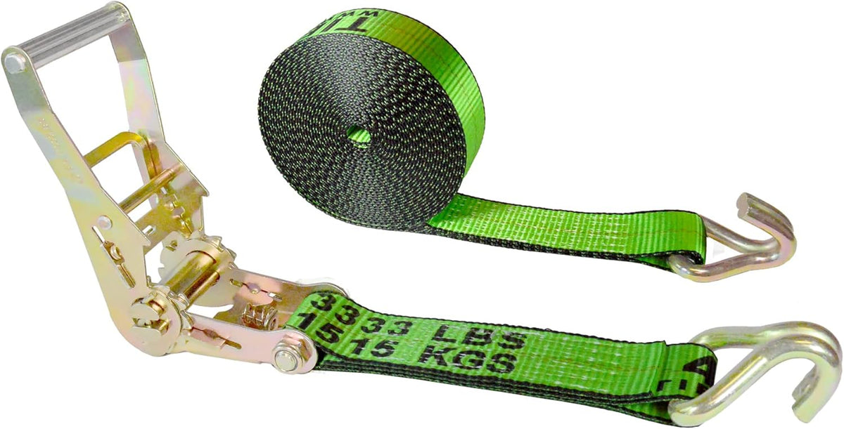 2” x 30’ Green Ratchet Straps 8 Pack M153