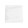 Square Porcelain Plate, White, 6 Packs K8061