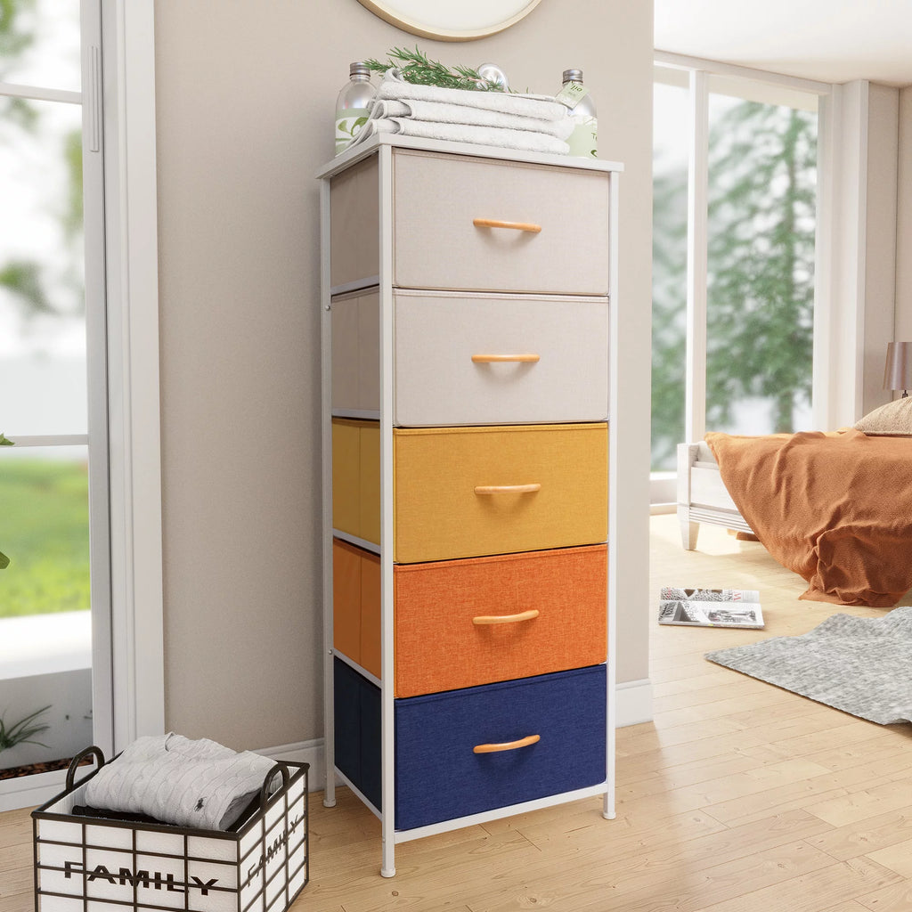 Beige 5-Drawer Dresser C570