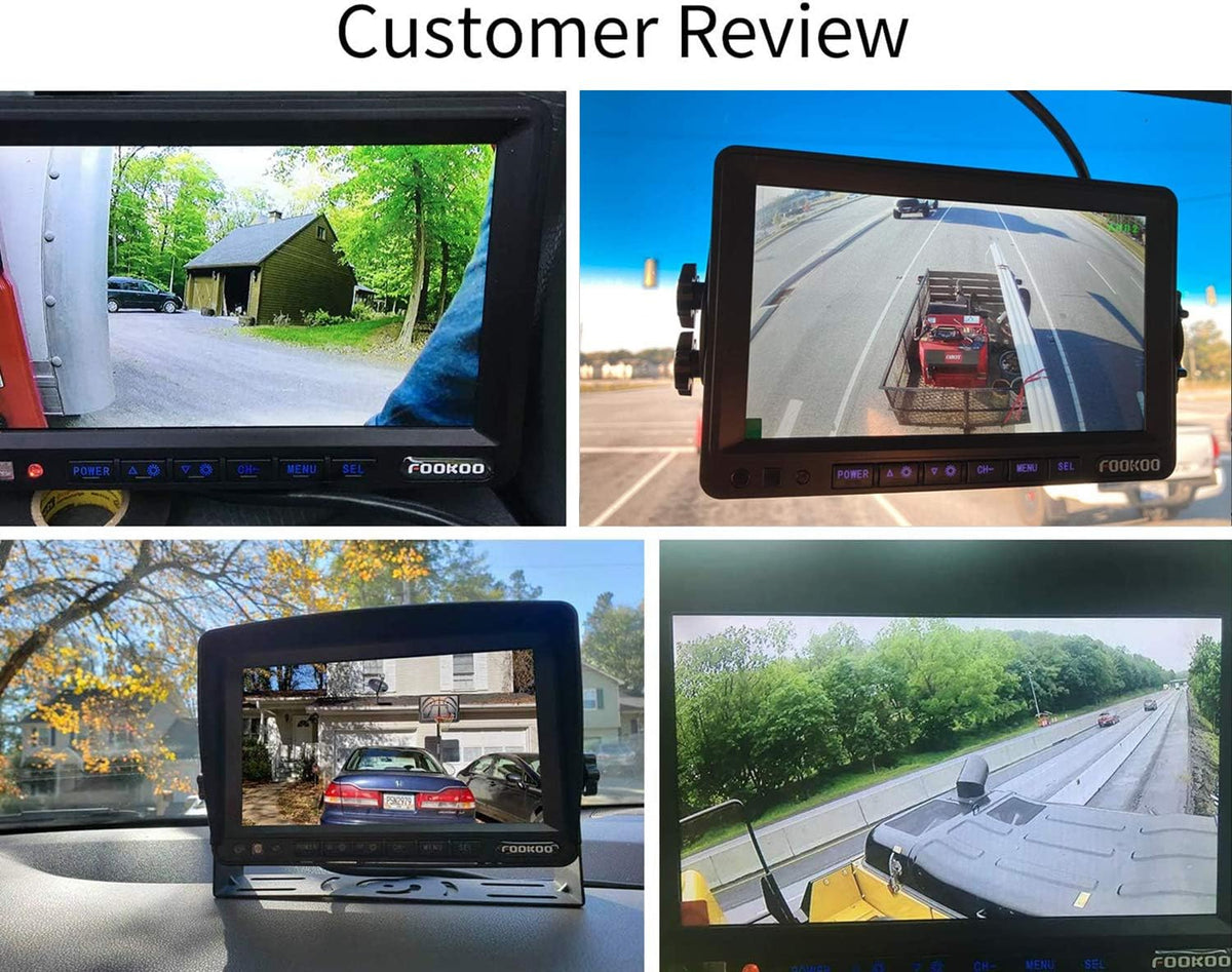 7'' 1080P HD Backup Camera System Kit IP69 Waterproof Rear View Camera Q23058