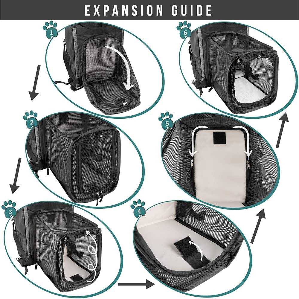Expandable Pet Carrier Backpack J72134