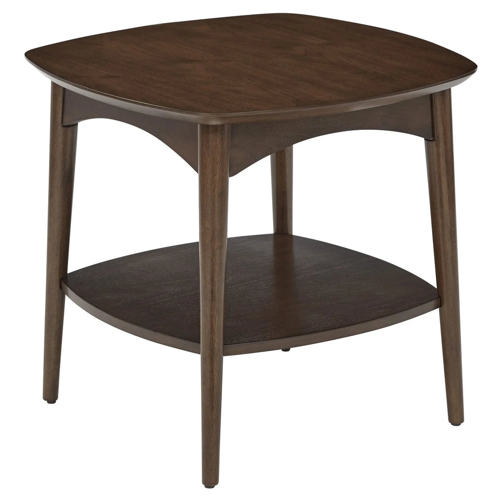 Walnut Finish Accent Table O571