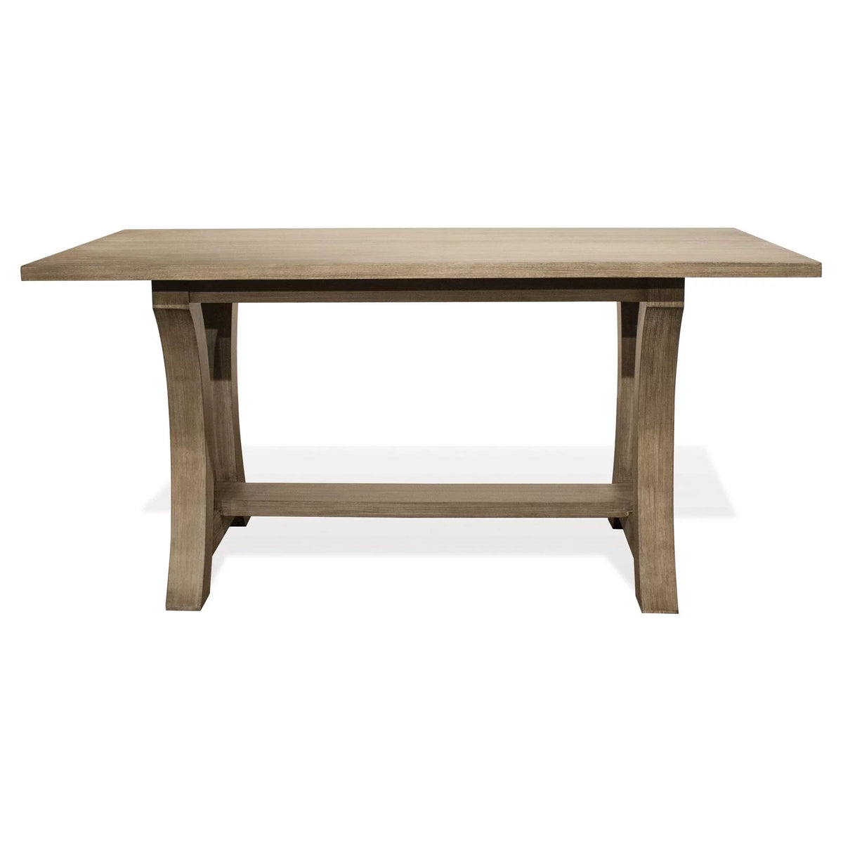 Wood Counter Height Trestle Dining Table Q4362