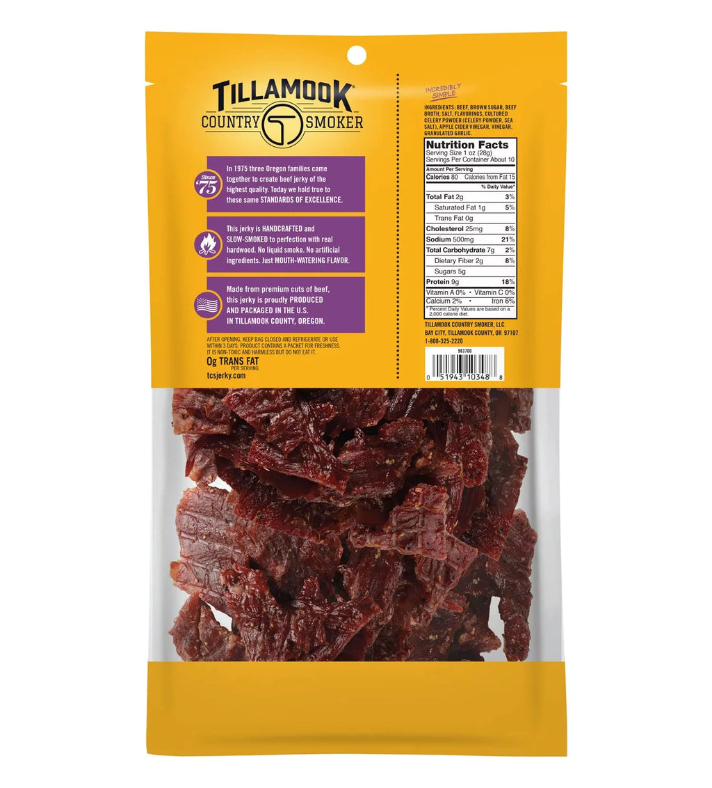 Spicy & Sweet Hardwood Smoked Beef Jerky, 10 Ounce P508