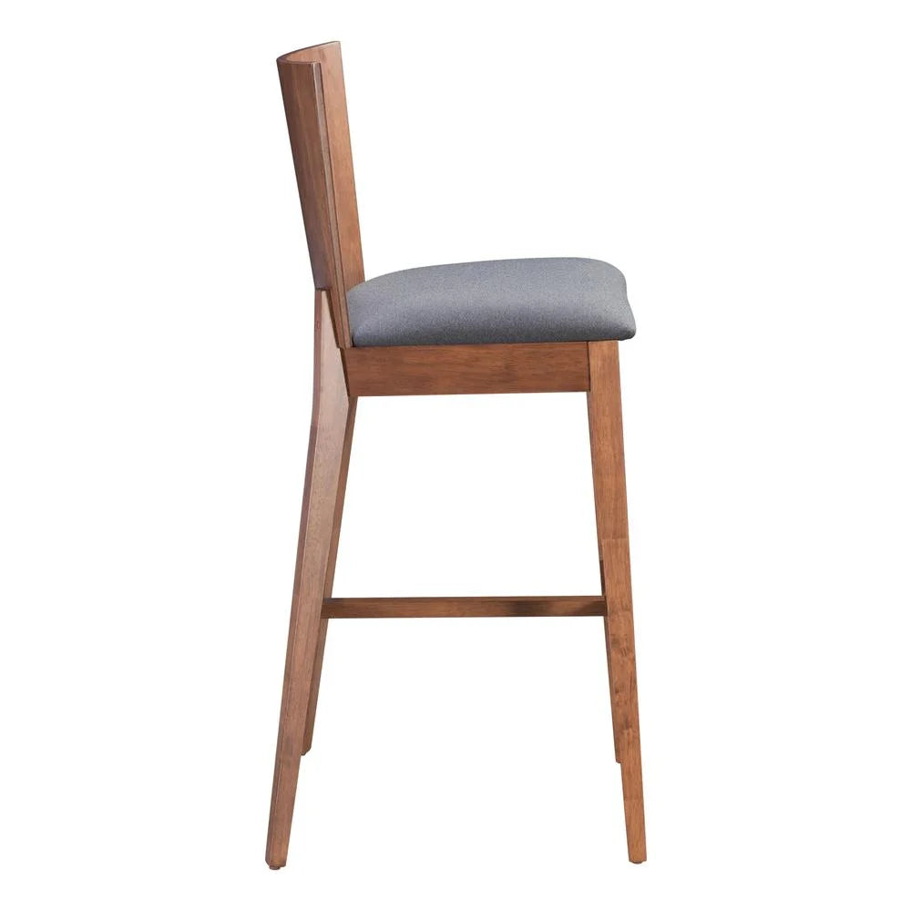 Walnut Dark Gray Bar Chair X439