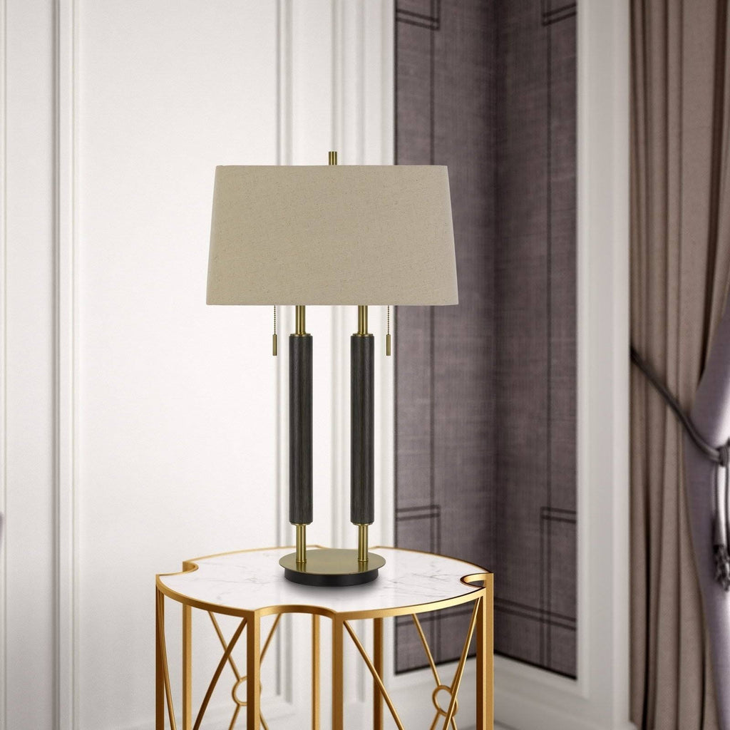 Metal and Wood Desk Lamp L68706