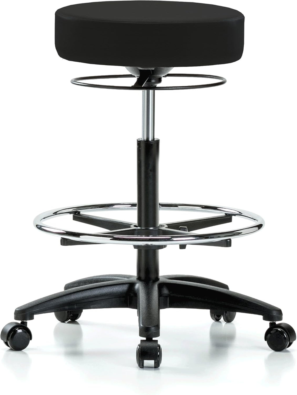 Height Adjustable Salon & Spa Stool with Footring F109