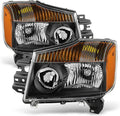Black Headlights Replacement Front Lamps Pair X194615