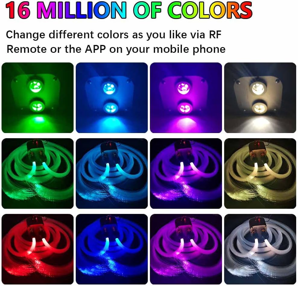 20W RGBW LED Starlight Headliner Light Kit with APP Remote J9768