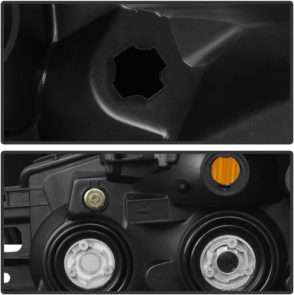 Black Headlights Replacement Front Lamps Pair X194615