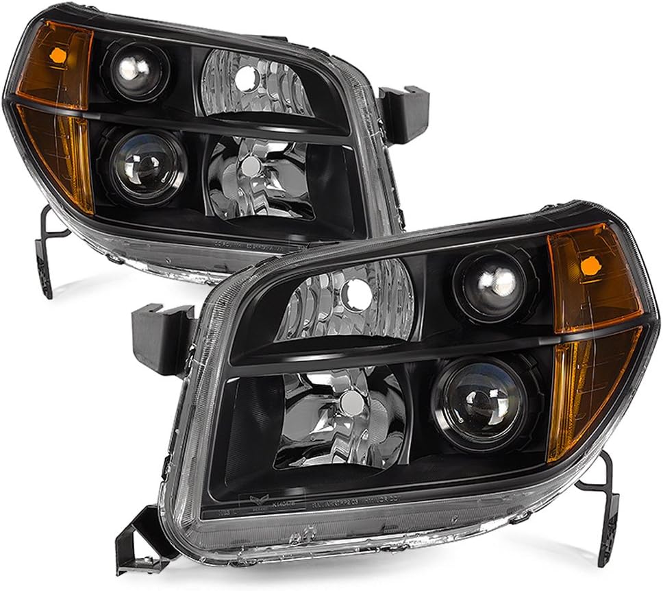 Black Headlights Driver + Passenger Side H532