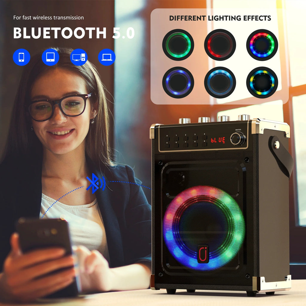 Bluetooth Karaoke Machine with 2 Microphones F20750