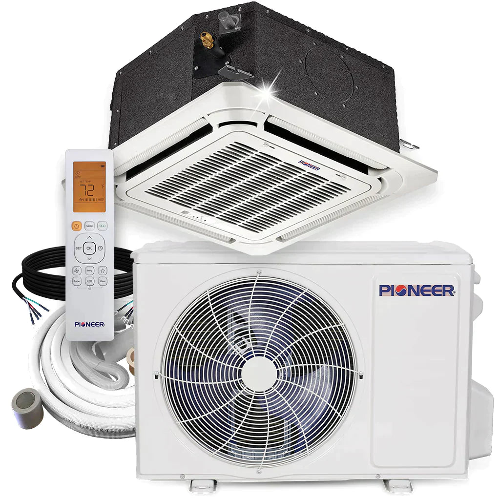 9,000 BTU 20 SEER Compact Cassette Mini-Split Air Conditioner Heat Pump System F851