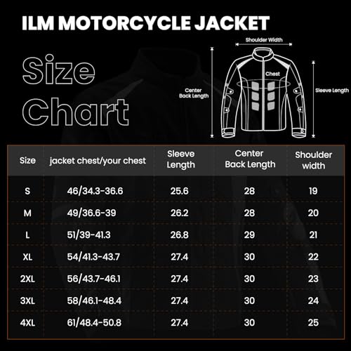 Motorcycle Jacket with CE Armor Water Resistant Textile C283891