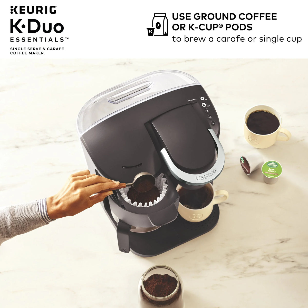 Black Coffee Maker with 12 Cup Carafe H893