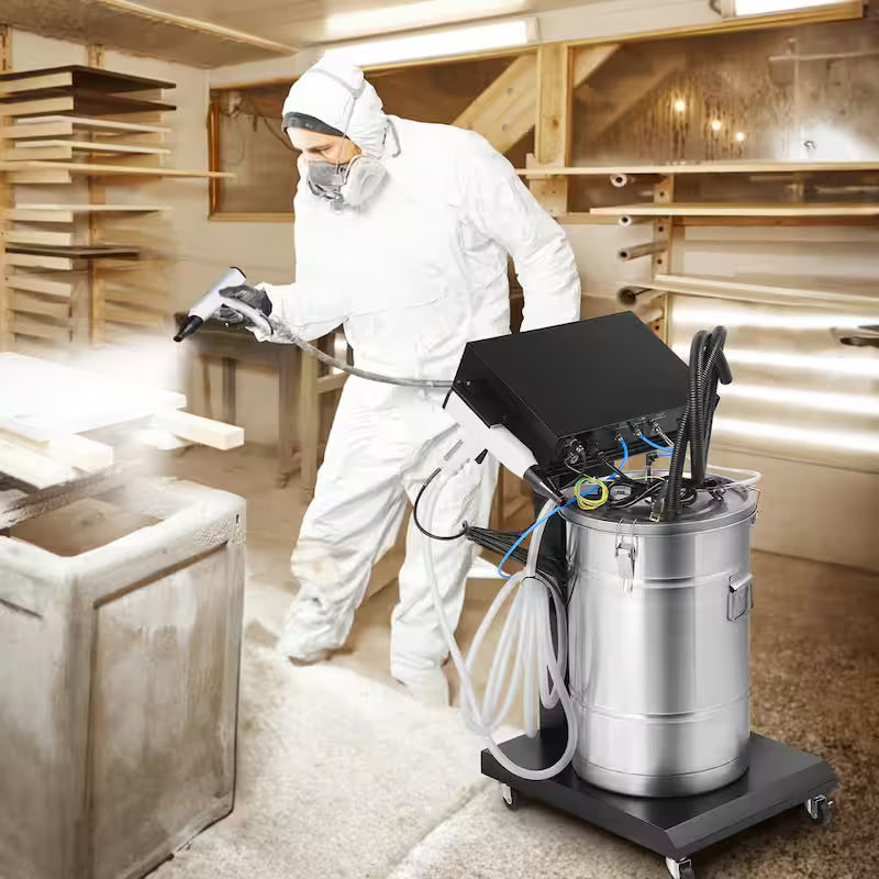 Powder Coating System, 40-Watt 100KV Electrostatic with 50L Powder Hopper D153