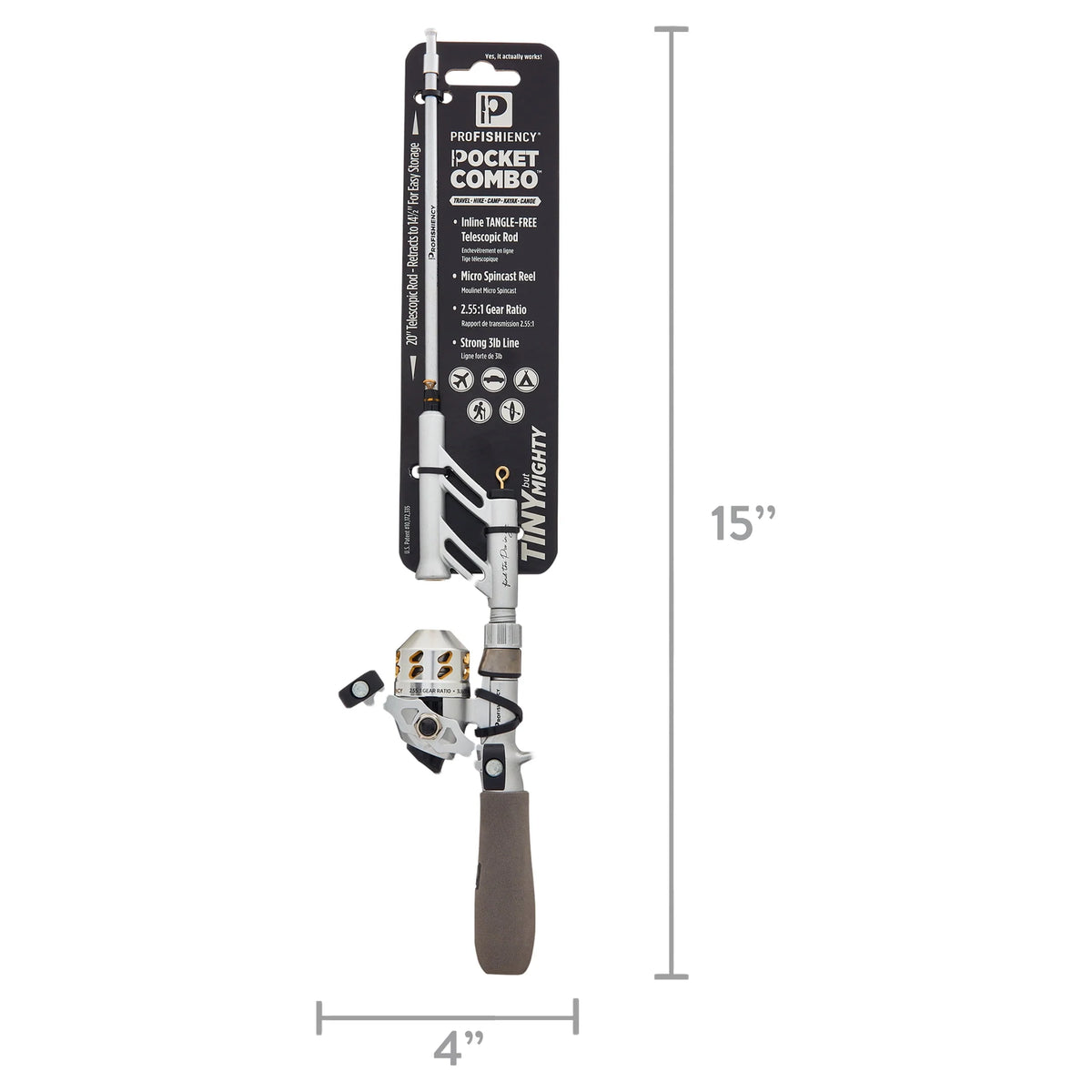 14.5 Fiberglass Spincast Rod and Reel Combo K858