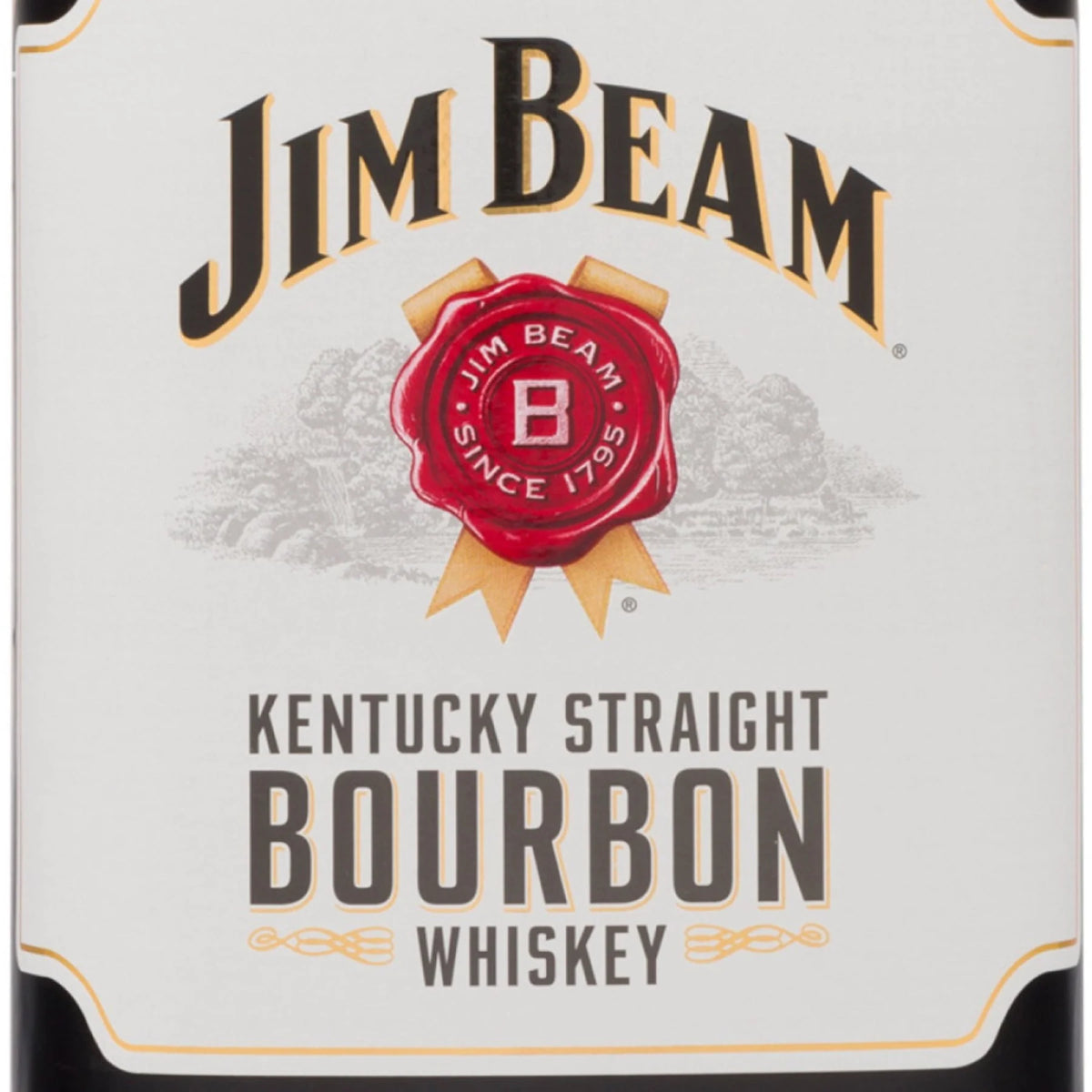 White Label Straight Bourbon 4 YR 1.75 L Bottle 40% ABV K5292
