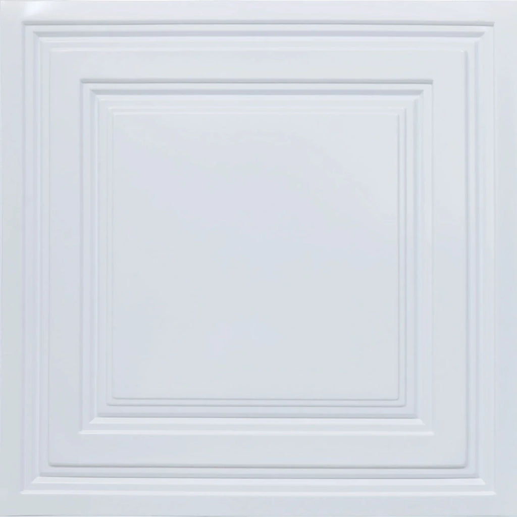 2 ft. x 2 ft. PVC Ceiling Tile in Plain White A602