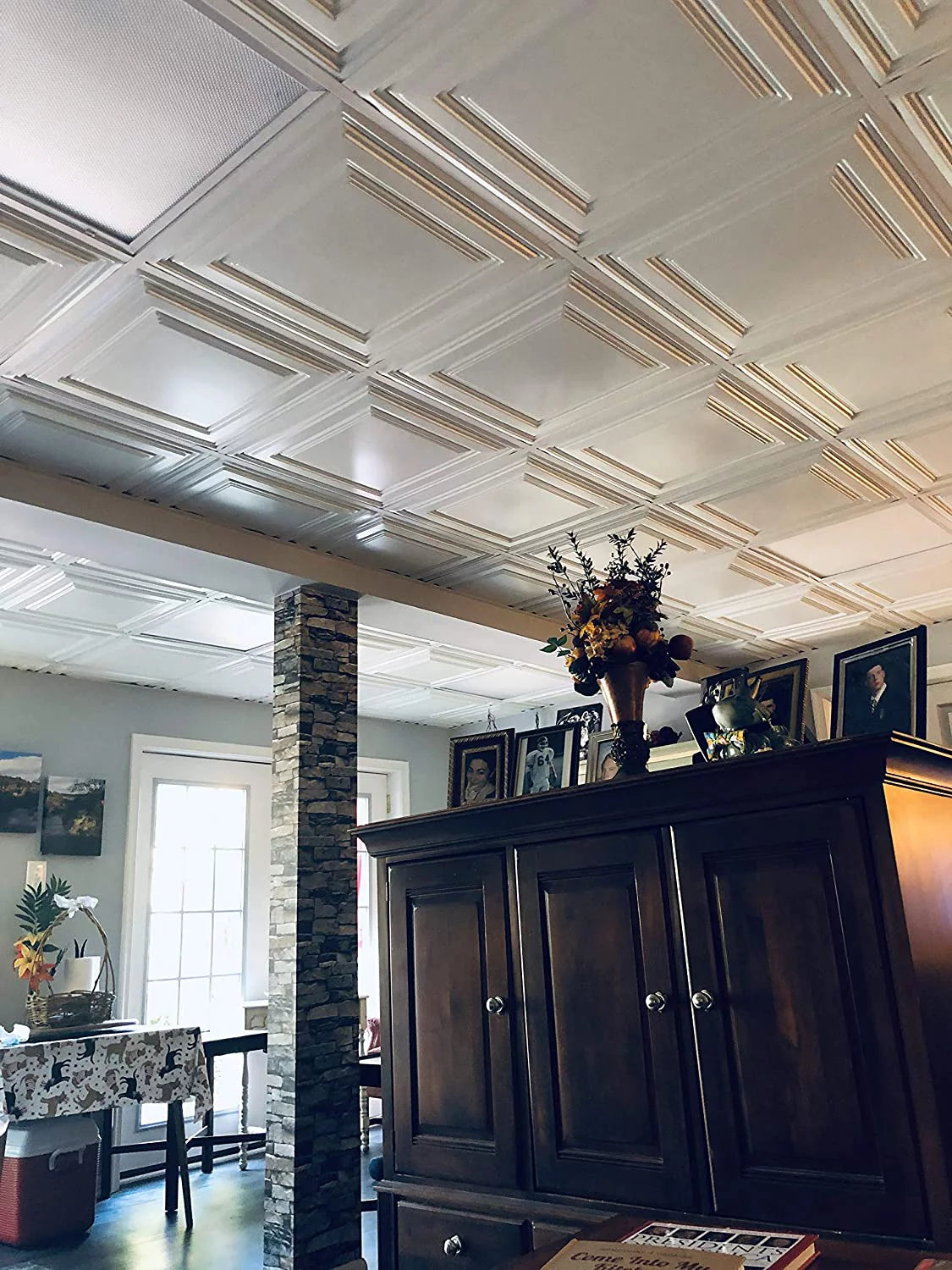 2 ft. x 2 ft. PVC Ceiling Tile in Plain White A602