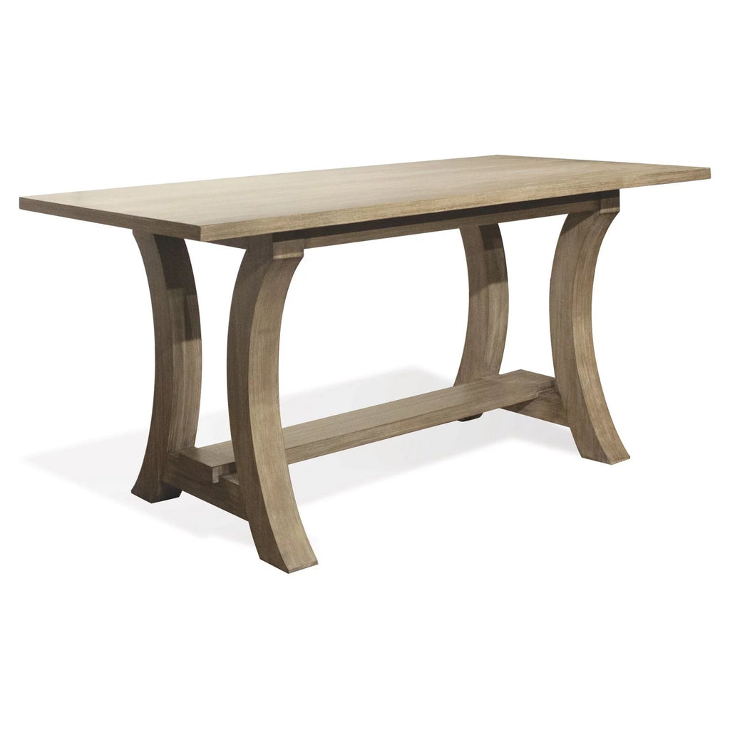 Wood Counter Height Trestle Dining Table Q4362