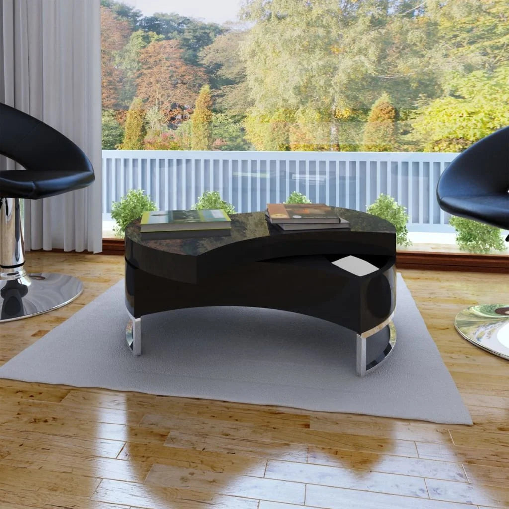High Gloss Coffee Table with Concealed Storage Q7925