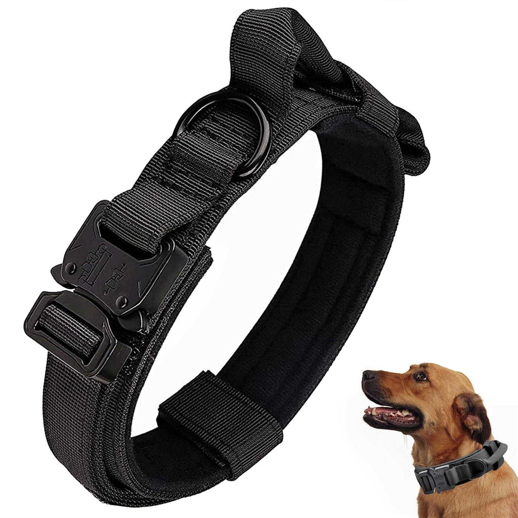 Adjustable Nylon Tactical Dog Collar with Control Handle F7179