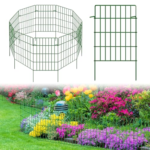 30 Pack Black Metal Wire Garden Fence F70146