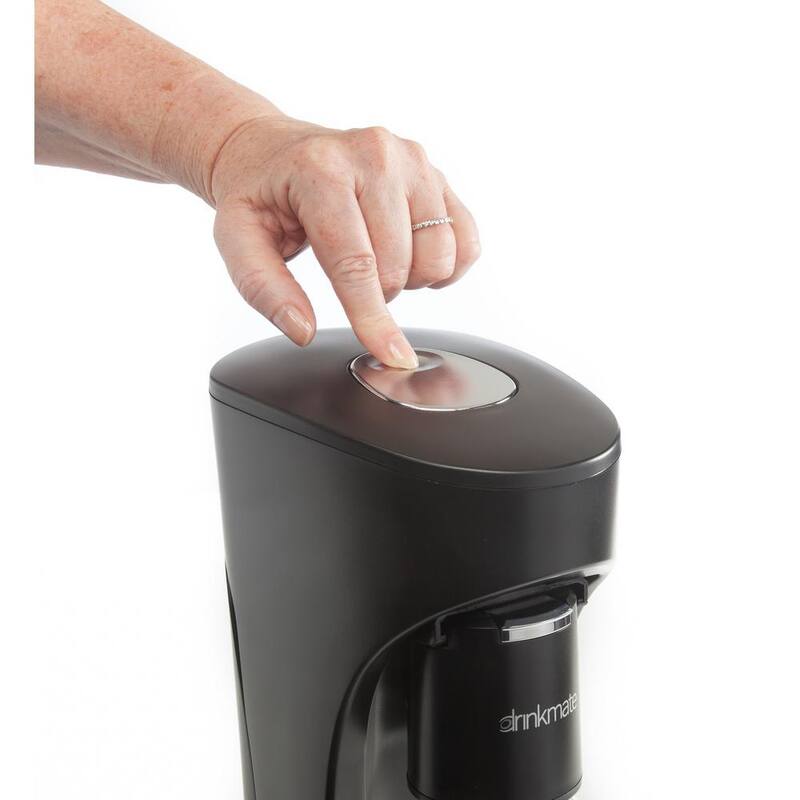 Matt Black Sparkling Water & Soda Maker Machine with 3 CO2 Cartridge, 1L & 0.5L Bottles K10337