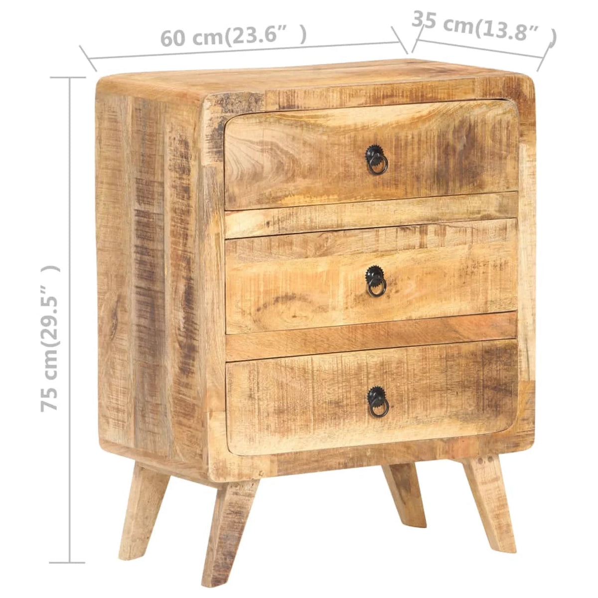 Rough Mango Wood Sideboard O6915