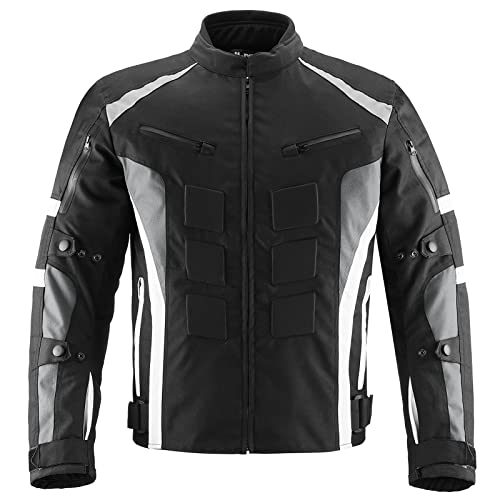 Motorcycle Jacket with CE Armor Water Resistant Textile C283891