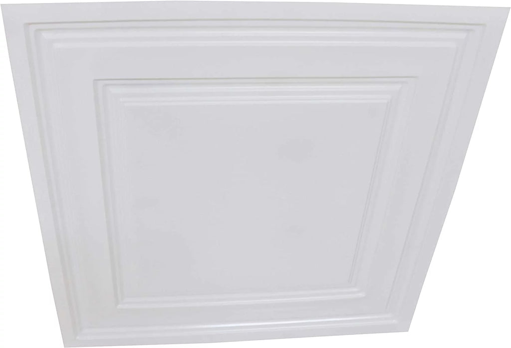 2 ft. x 2 ft. PVC Ceiling Tile in Plain White A602