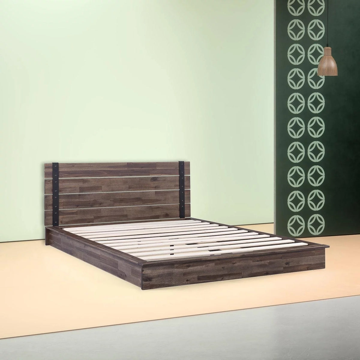 Queen Size Wood Platform Bed Frame D849