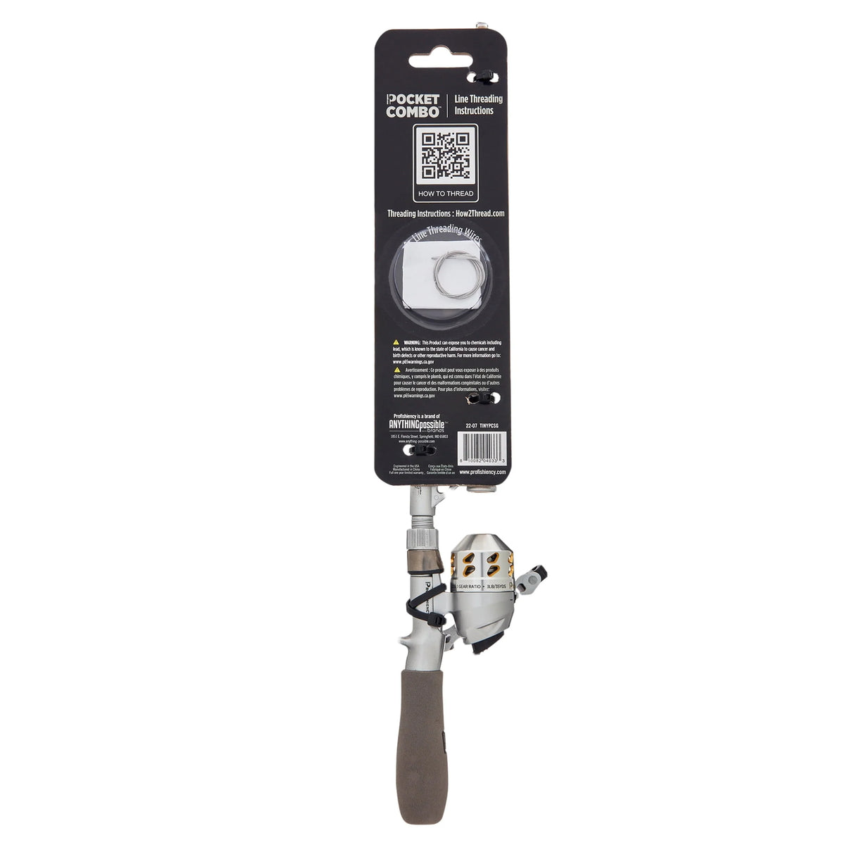 14.5 Fiberglass Spincast Rod and Reel Combo K858