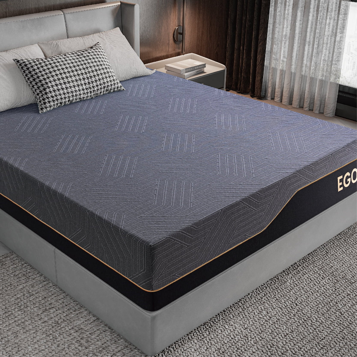 Black 14 inch Queen Memory Foam Mattress S1358