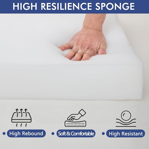 Waterproof Outdoor Chair Cushions 19 x 19 Inch Set of 2 O131