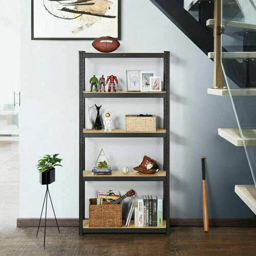 Steel Shelving Units 5 Tier Black Metal B639237