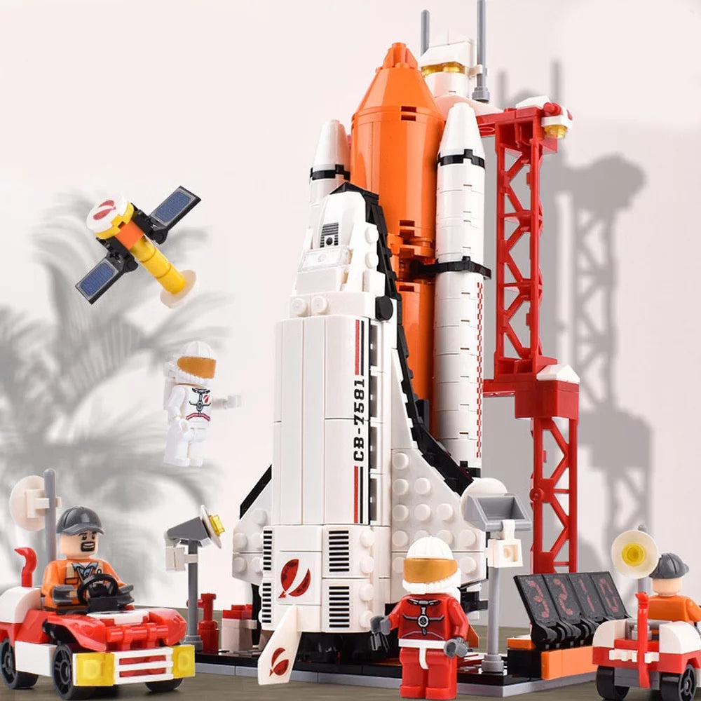 Architecture Building Blocks Model Space Astronaut Figures STEM Toys I9434