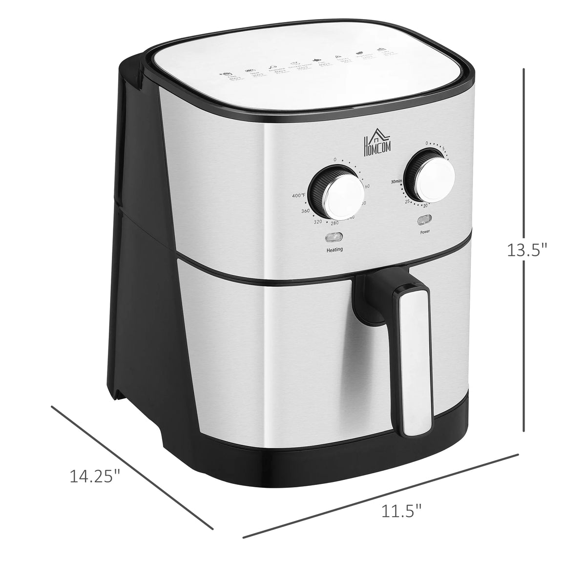 1700W 6.9 Quart Nonstick Air Fryer V4109