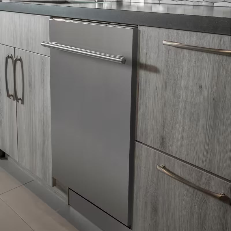 24 in. Compact Dishwasher with 2 Racks in Stainless Steel Z838565