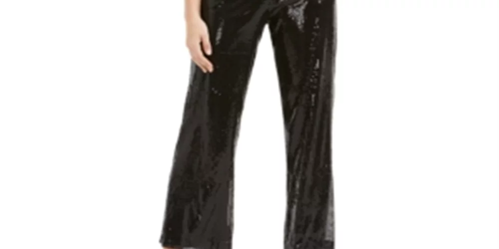 Black Sequin Jumpsuit N794