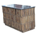 6 Drawer Solid Wood Buffet with Soapstone Top D74021