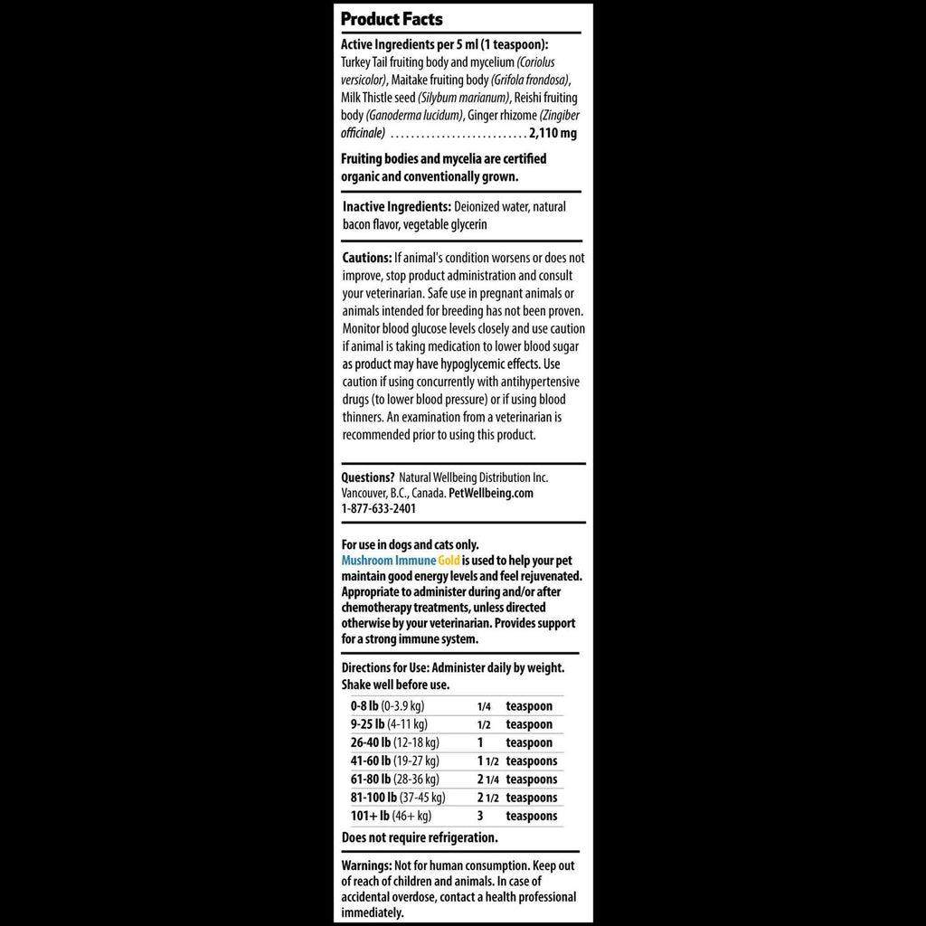 Mushroom Immune Gold for Cats and Dogs I843