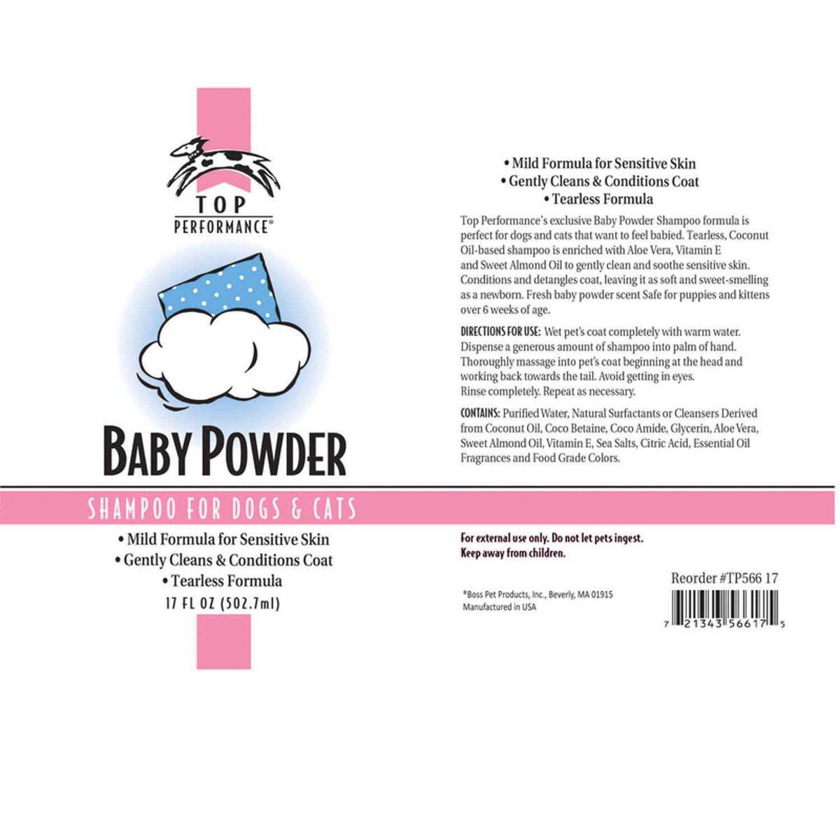 Baby Powder Shampoo 17 oz T297131